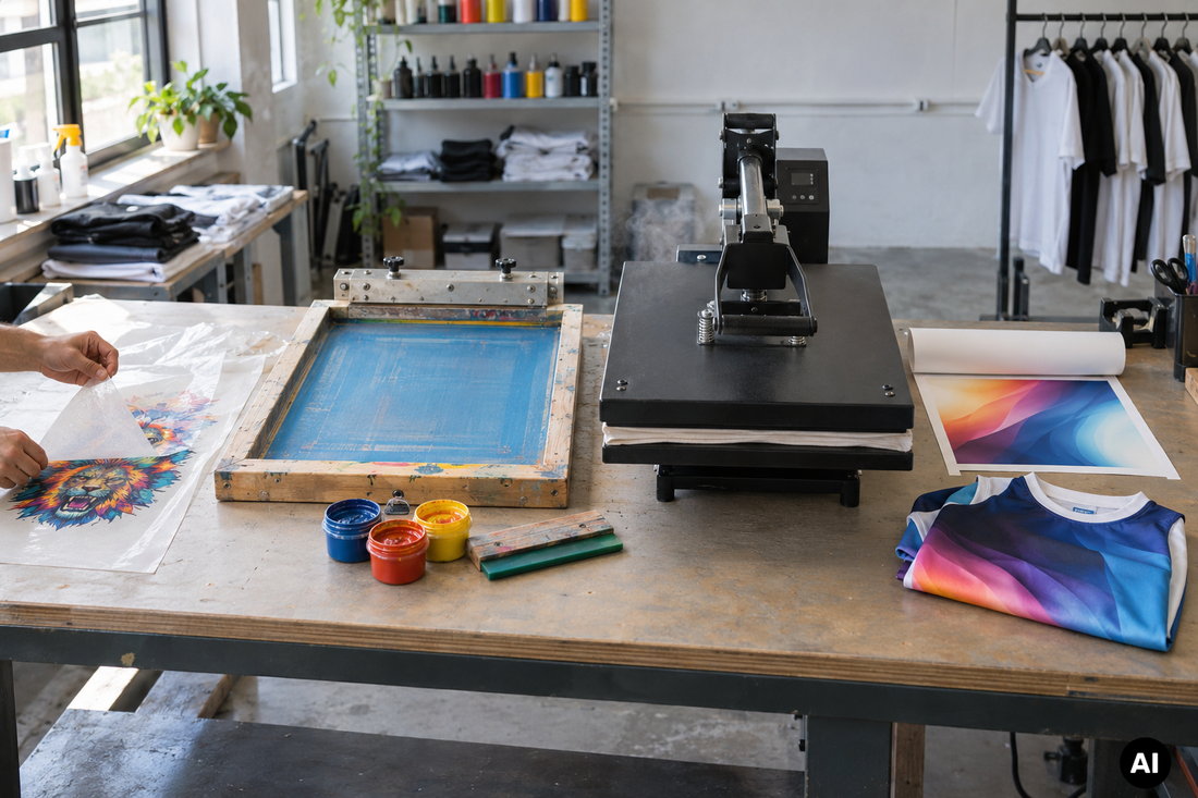 DTF vs. Siebdruck vs. Flexdruck vs. Sublimation – Vergleich 2026