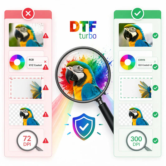 DTF Druckdatei erstellen: Formate, Vorlagen & Fehler