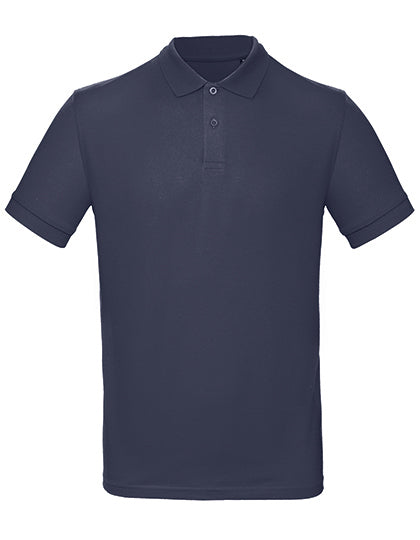 Helles B&C Poloshirt, blank oder mit DTF-Druck, aus weichem Stoff, zeigt Brustlogo und Kragen, lässiger Freizeitlook