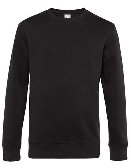 Grauer B&C Pullover, unbedruckt oder mit DTF-Druck, weiches Material, bequemes Design, Frontansicht, modisch und vielseitig.