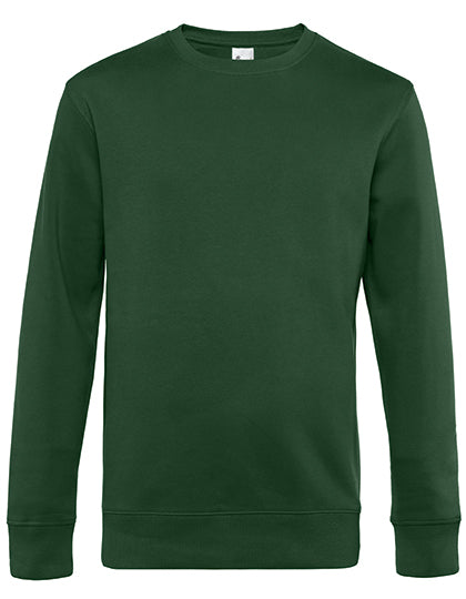 Hellgrauer B&C Pullover, unbedruckt oder mit DTF-Druck, weicher Stoff, bequemer Pullover für Damen und Herren