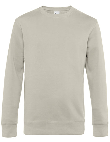 Weißer B&C Pullover, blank oder mit DTF-Druck, aus weicher Baumwolle, langärmlig, casual Style, auf Bild 1613695.