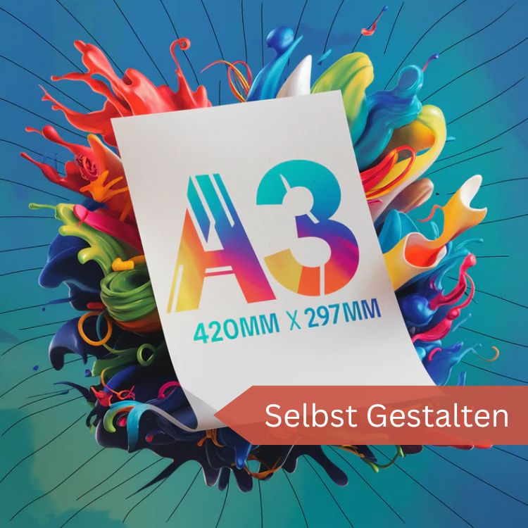 DTF DIN A3 Farbe + Weiß - Selbst gestalten