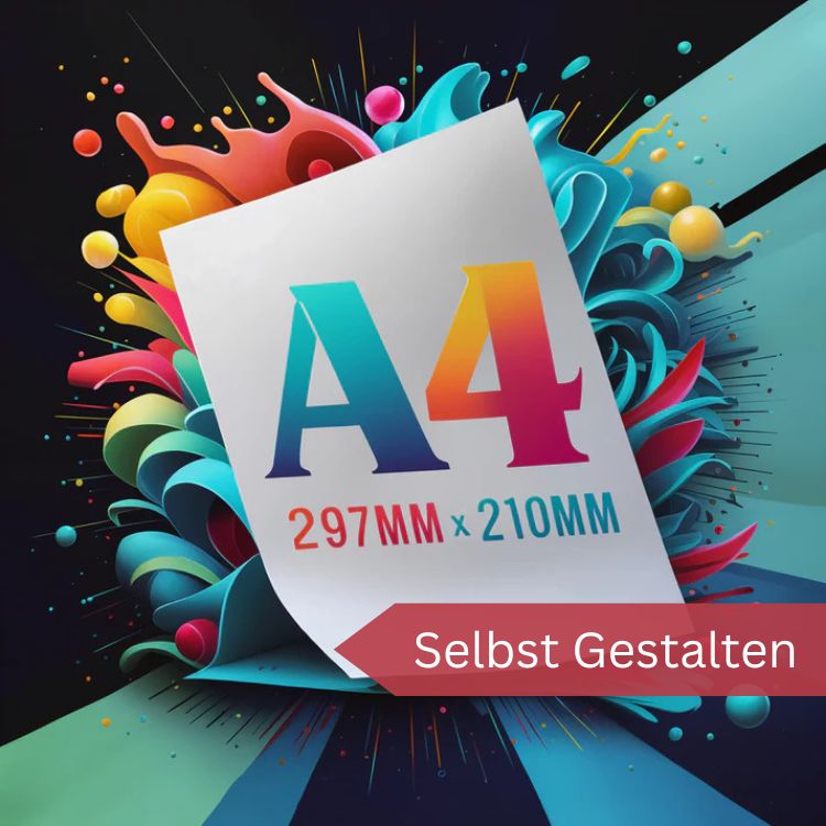 DTF DIN A4 Farbe + Weiß - Selbst gestalten