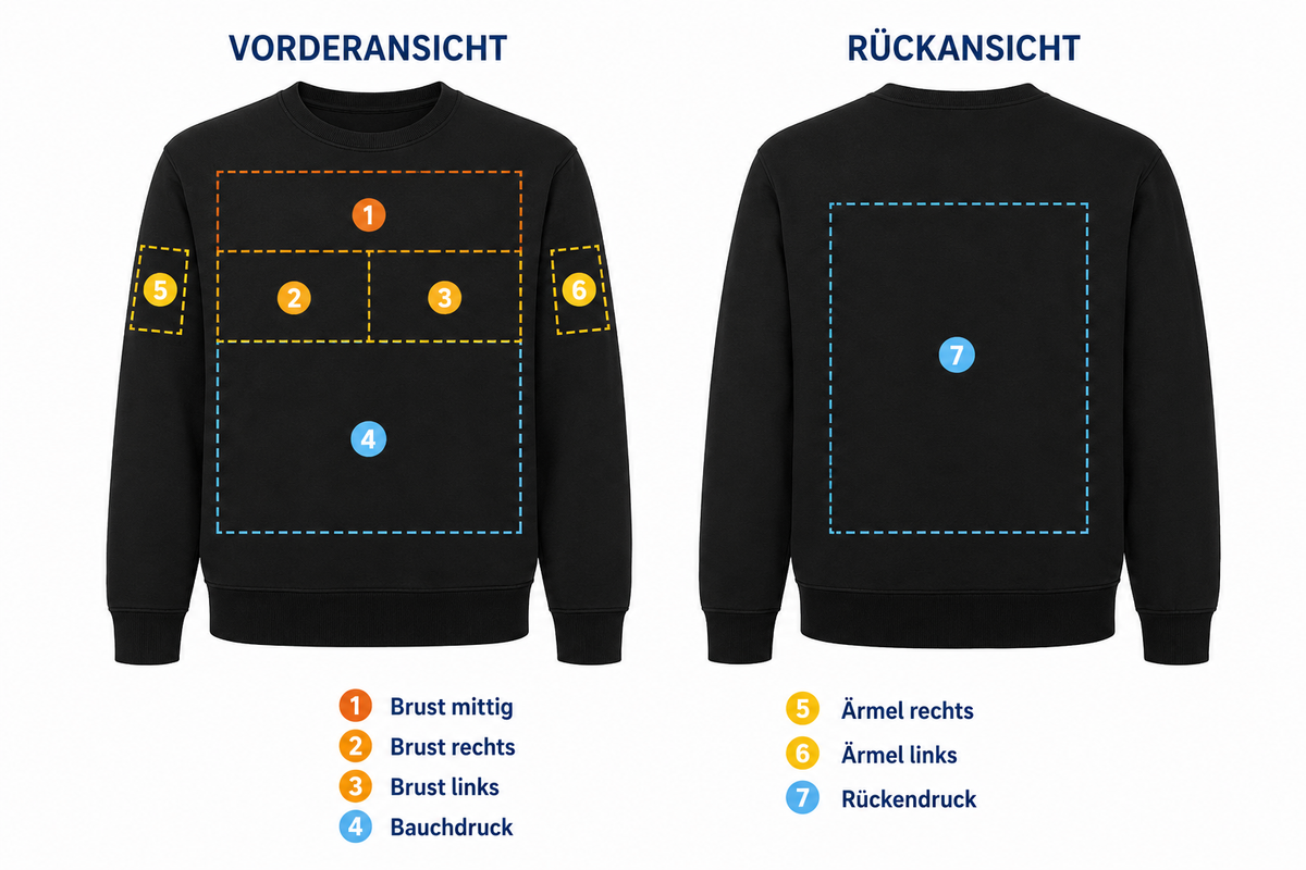 Pullover B&C – mit DTF-Druck